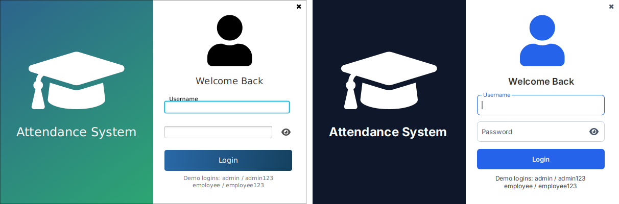 Login before and after